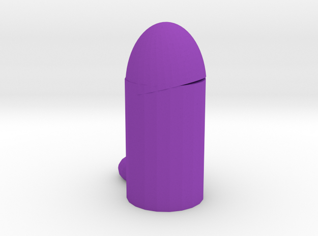 Lipstick Keychain in Purple Processed Versatile Plastic