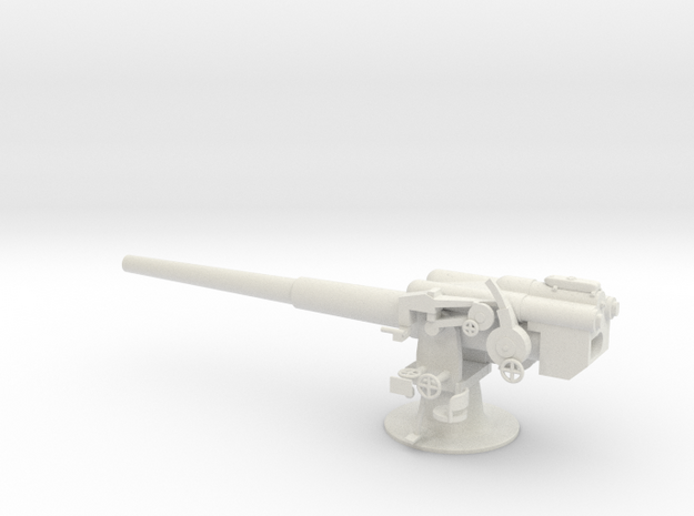 1/48 IJN Type 11 140mm Naval Gun in White Natural Versatile Plastic