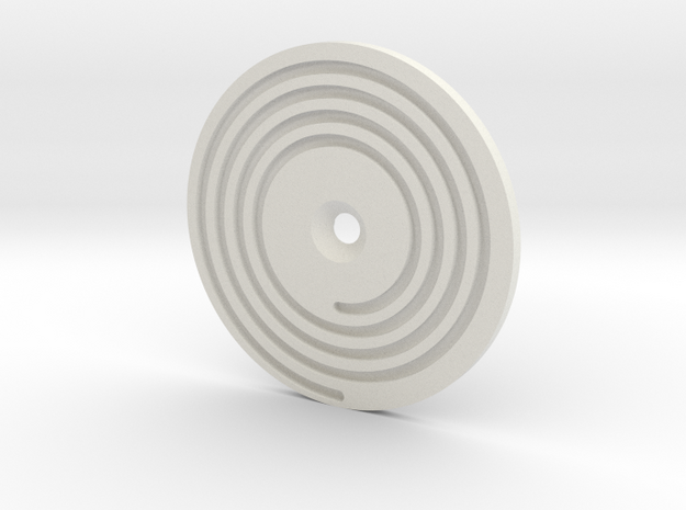 08.01.01.03.01 Elev Trim Spiral in White Natural Versatile Plastic