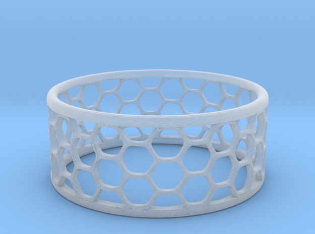 Hexagonal Ring in Smooth Fine Detail Plastic: 1.75 / -