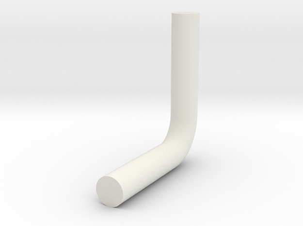Pipe Bend v1 in White Natural Versatile Plastic