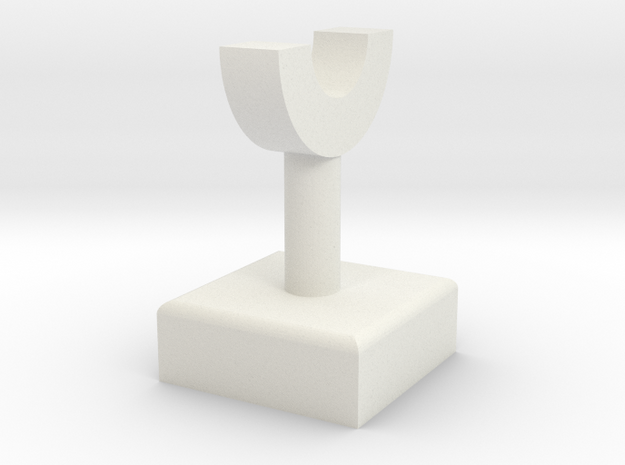 Pipe Pillar v1 #2 in White Natural Versatile Plastic