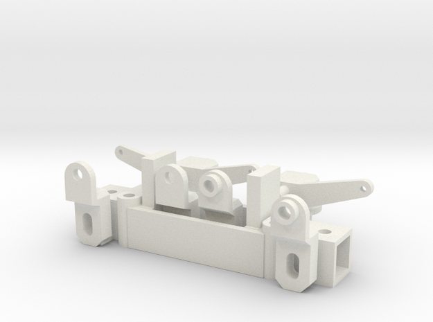 Front axle for chassis 50mm, scale 1:15 in White Natural Versatile Plastic