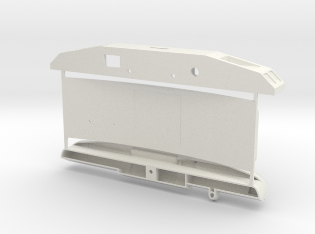 FTF Front, bumper, dashboard, Tamiya scale in White Natural Versatile Plastic