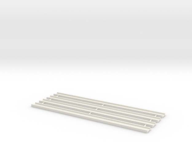 Motorway 1 Straight 1:1000 scale package in White Natural Versatile Plastic