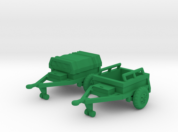 M332 Ammo Trailer in Green Processed Versatile Plastic: 1:144