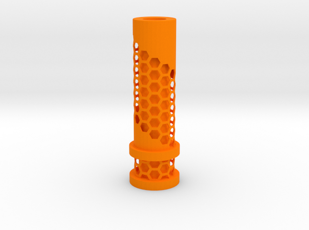 510 Tip Hexagonal Cut out in Orange Processed Versatile Plastic