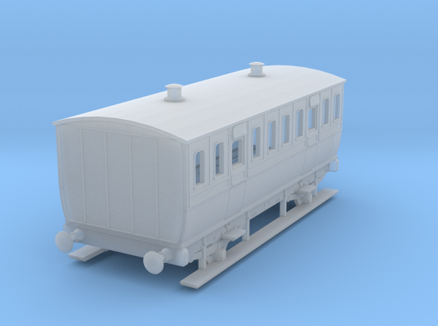 0-152fs-mgwr-4w-3rd-class-coach in Smooth Fine Detail Plastic