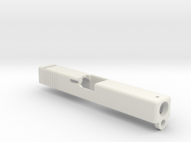 GBB slide for Airsoft Glock 18C  in White Natural Versatile Plastic
