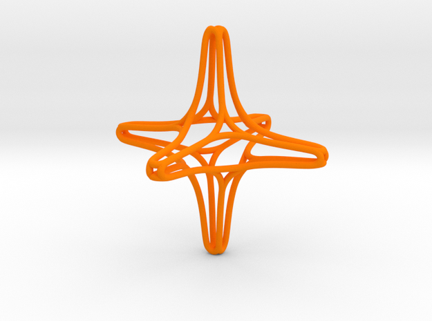 Starskelleton in Orange Processed Versatile Plastic