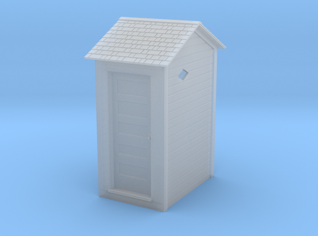 HO Great Northern Single Privy with Vent Screens in Smooth Fine Detail Plastic