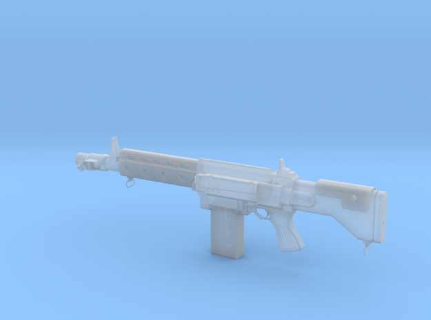 Scifi Rifle in Smooth Fine Detail Plastic: Small