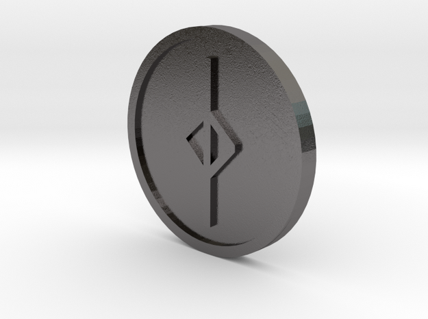 Jear Coin (Anglo Saxon) in Polished Nickel Steel
