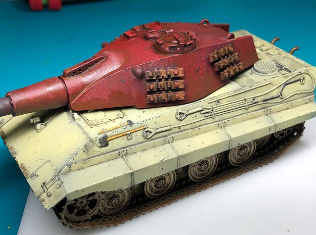 E-75 Ausf D. Turret in Smoothest Fine Detail Plastic: 1:72