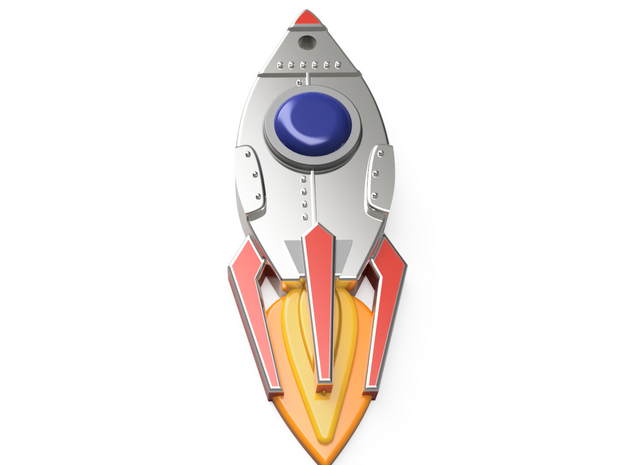 Rocket - Type-1 in Polished Silver: Medium