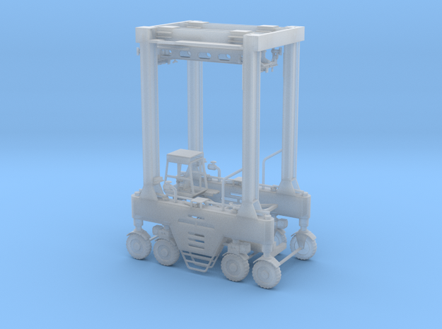 N Intermodal Straddle Carrier - No Safety Rails in Smooth Fine Detail Plastic