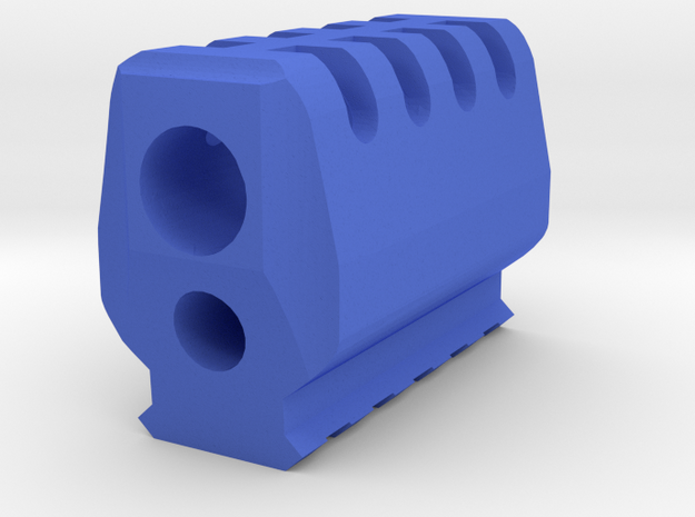 J.W. Compensator for P30 Airsoft Spring Pistol in Blue Processed Versatile Plastic