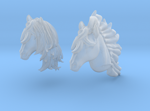 Anthropomorphic horse heads (HSD miniatures) in Smooth Fine Detail Plastic
