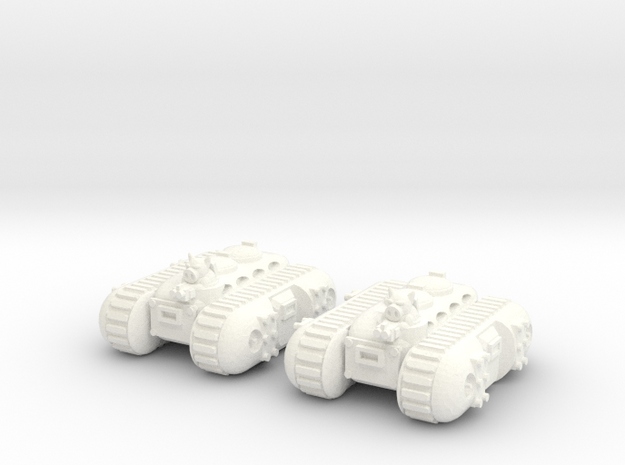 6mm - Pigmen APC x 2 in White Processed Versatile Plastic