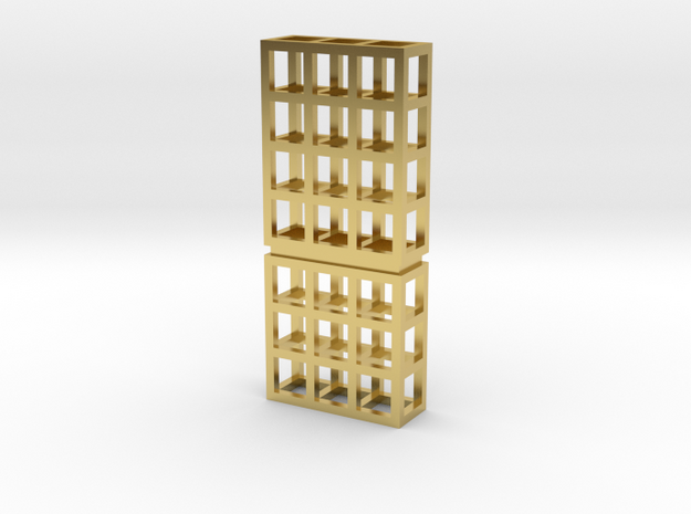 grid 001 in Polished Brass