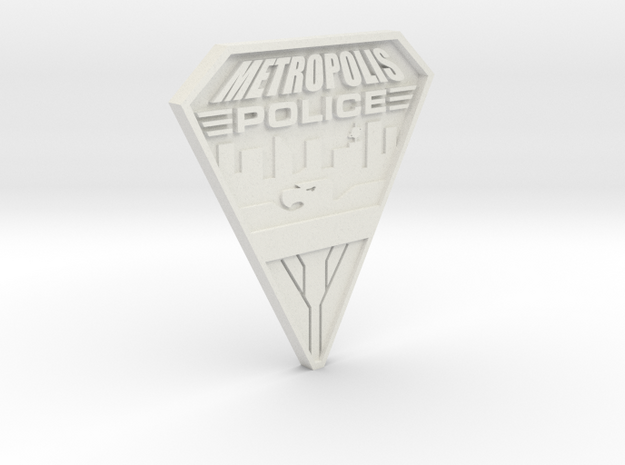 Replica Metropolis PD badge in White Natural Versatile Plastic