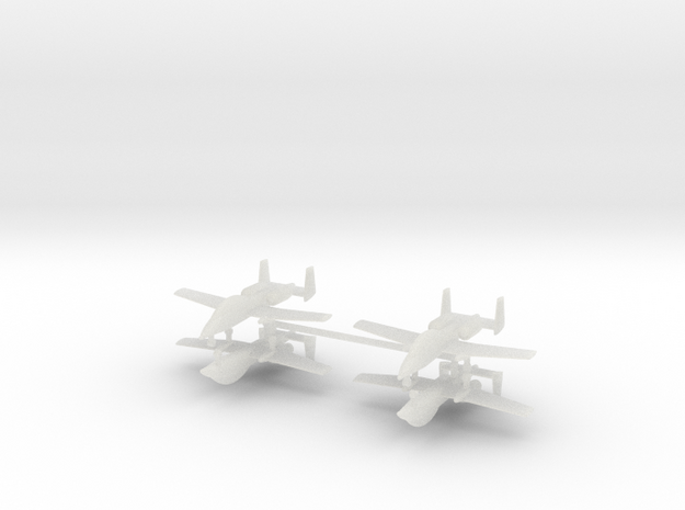 1/600 Two-Seater A-10 Thunderbolt II (Unarmed) (x4 in Smooth Fine Detail Plastic