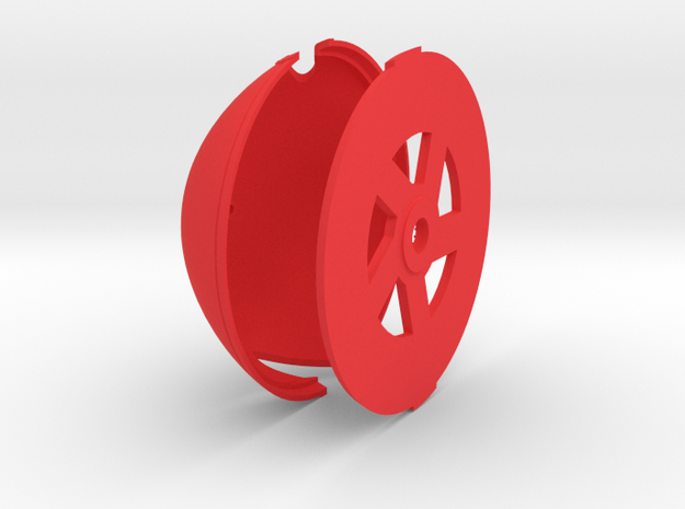 Albatros DVa Spinner - 4.5 in diameter in Red Processed Versatile Plastic