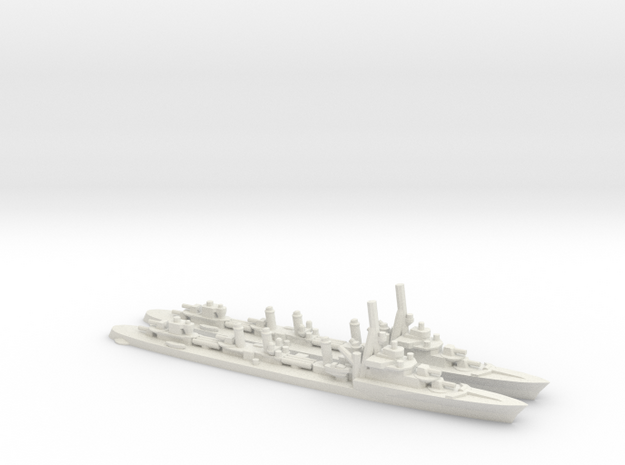 French Aigle-Class Destroyer in White Natural Versatile Plastic: 1:1800