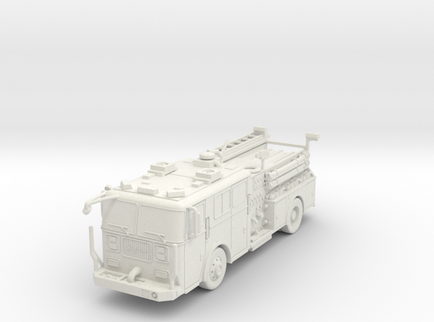 ~1/87 HO Seagrave-Engine in White Natural Versatile Plastic