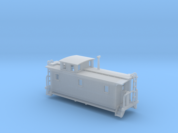 DMIR K1 Woodside Caboose - Zscale in Smooth Fine Detail Plastic
