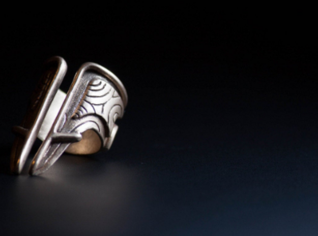 Bakara Ring size 8 in Polished Bronze Steel