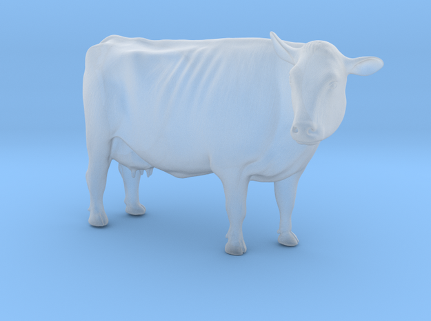 1/64 Dairy Cow Standing Looking Right in Smooth Fine Detail Plastic