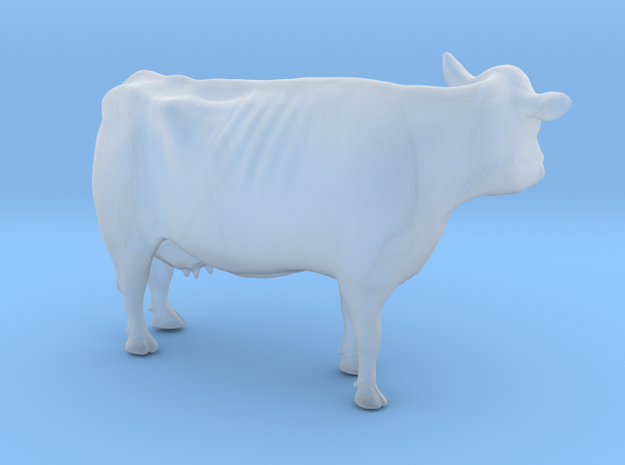 1/64 Dairy Cow Standing Looking Left in Smooth Fine Detail Plastic