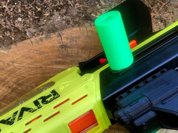 Replacement Priming Handle for Nerf Rival Mercury  in Green Processed Versatile Plastic