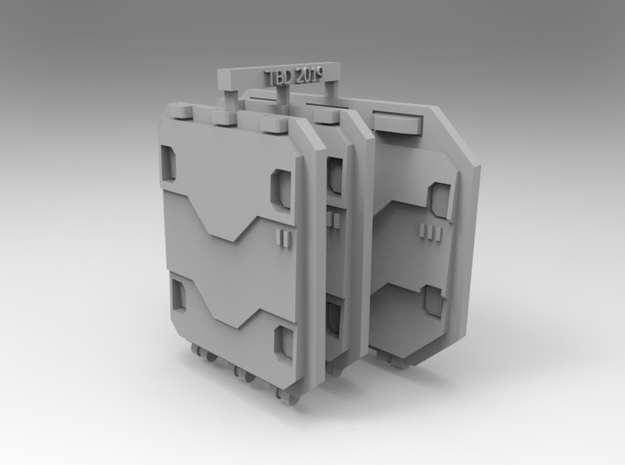 Repulsor Rear and Side Hatch extra armour SET 3 in Smoothest Fine Detail Plastic