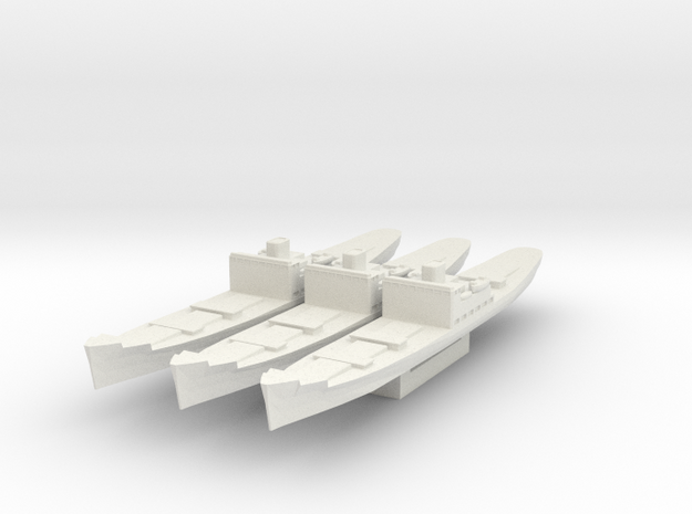 Type C3 Cargo Ship 1/1800 (No Masts) in White Natural Versatile Plastic