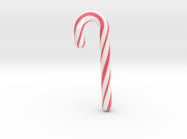 Candy cane lovely - Medium in Glossy Full Color Sandstone
