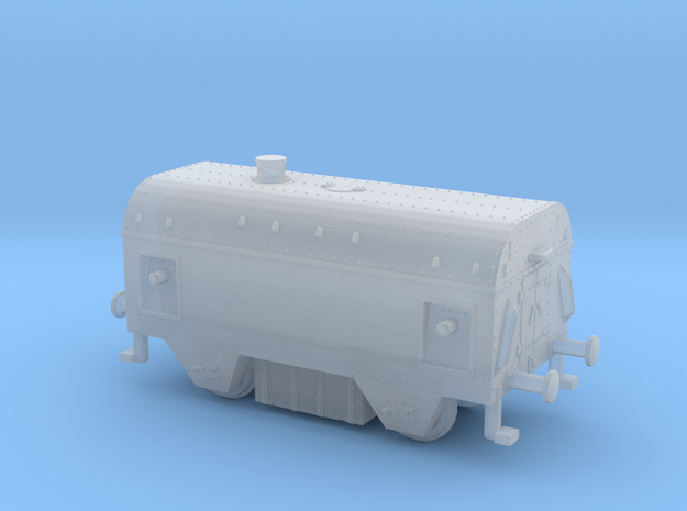 1/350th scale Armoured traincar, casemate in Smooth Fine Detail Plastic
