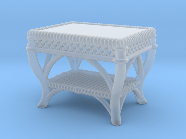 1:48 Nob Hill Wicker Table in Smooth Fine Detail Plastic