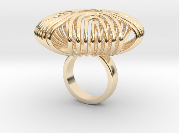 140 ring - 2 in 14k Gold Plated Brass