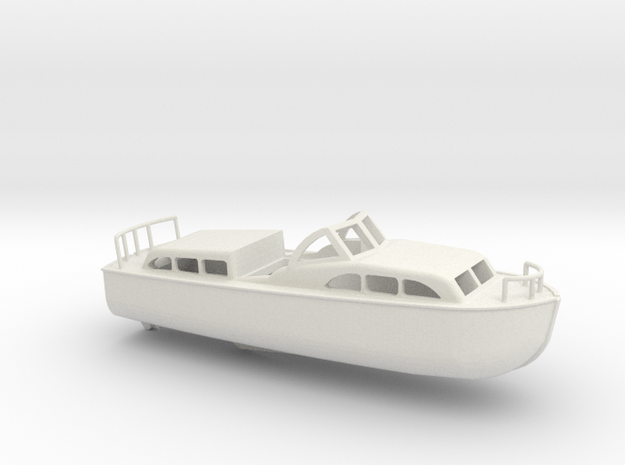 1/96 Scale 40 ft Personnel Boat Mk 1 USN in White Natural Versatile Plastic