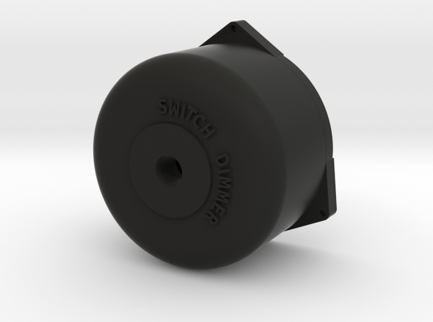 Dimmer Switch Short in Black Natural Versatile Plastic