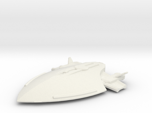 Federation attack ship in White Natural Versatile Plastic