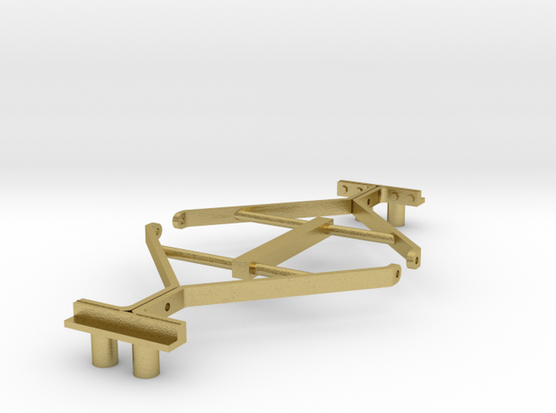 S12 End Handrail in Natural Brass