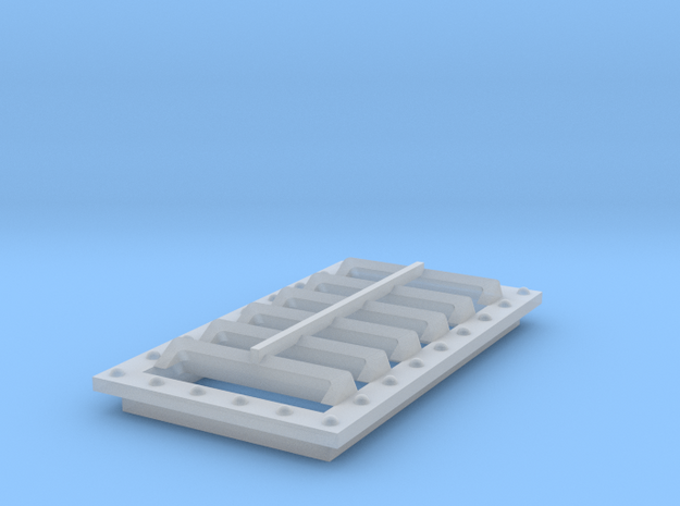 S Scale Seaboard Boxcar Vent in Smoothest Fine Detail Plastic