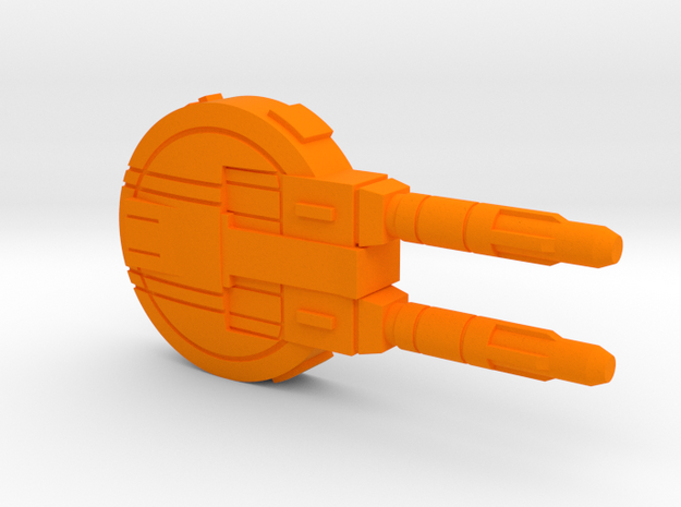 Starcom Shadow Upriser Cannon 02 in Orange Processed Versatile Plastic