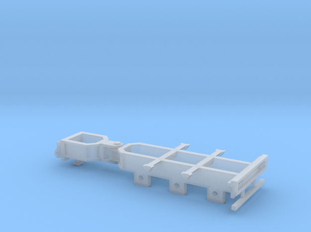 Booster Dolly - 3 Axle in Smooth Fine Detail Plastic