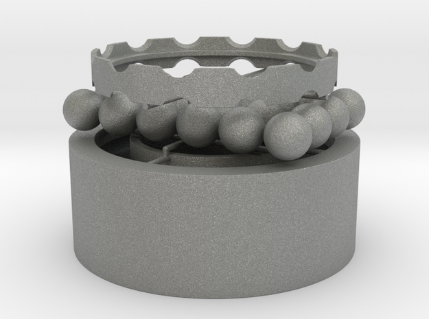 3D Printable Water Proof Ball Bearings Assembly #1 in Gray PA12