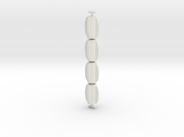 MEL Caps in White Natural Versatile Plastic