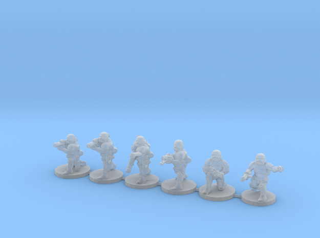 15mm Knights Anti Vehicle Squad in Smooth Fine Detail Plastic
